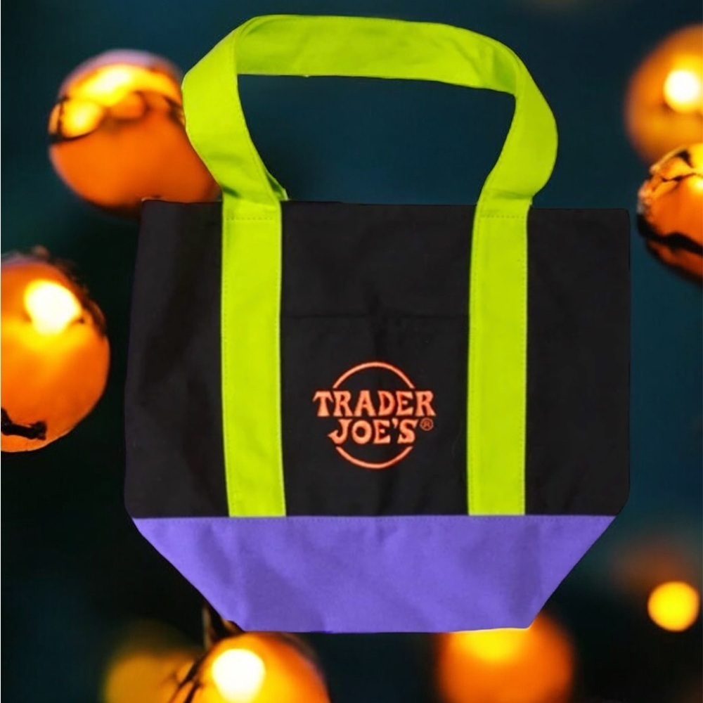 Trader Joe’s Midnight Trick-or-Treat Mini Canvas Tote Bag